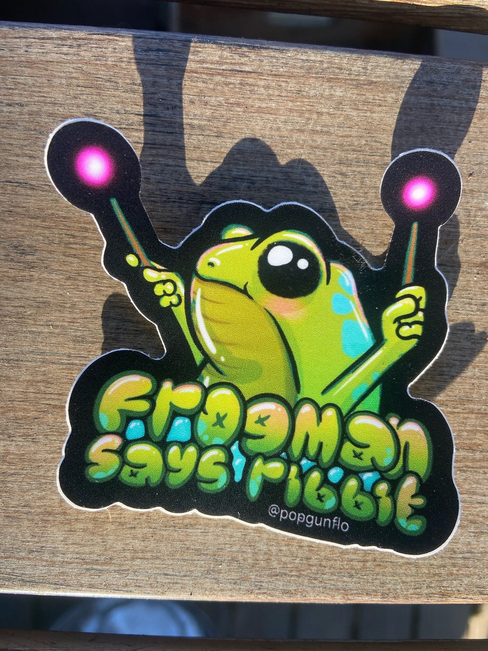 “Frogman Says” Vinyl Sticker