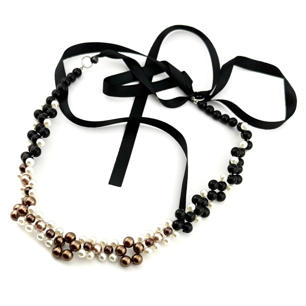 Image of Poppy Brown Beaded Headband