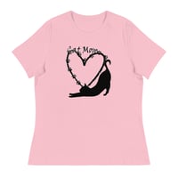 Image 4 of "Cat Mom" Women's Relaxed T-Shirt