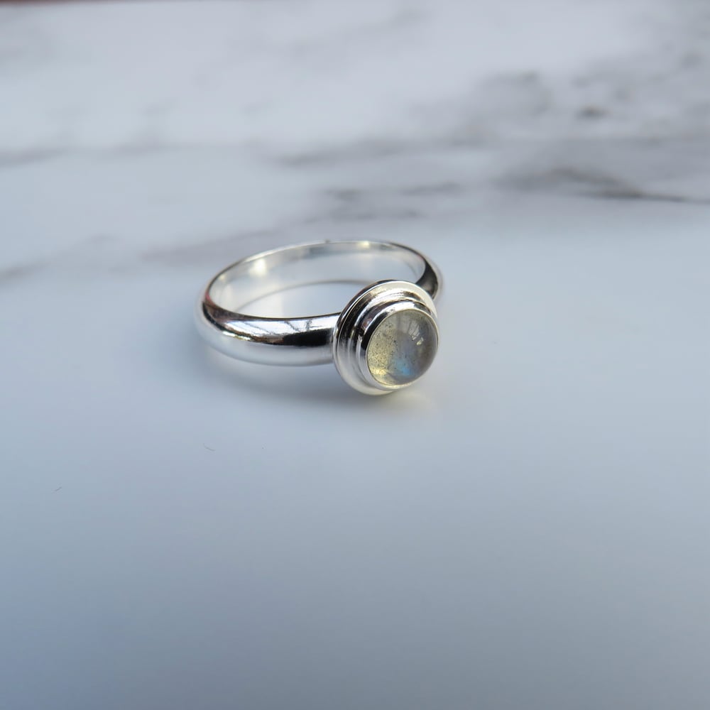 Handmade Sterling Silver Labradorite Fable Ring