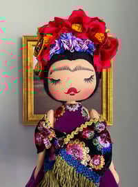 Image 1 of RESERVED FOR ALLISON FRIDA INSPIRED ART DOLL MEDIUM