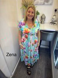 Zena - Angel Sleeve Maxi Dress