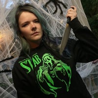 Image 4 of Unisex “Ghostface Stab” Black Hoodie