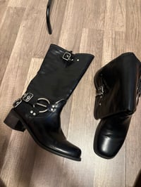 Image 1 of Black. Biker boot 