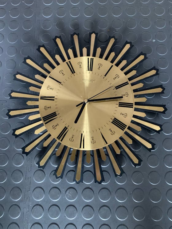 Image of Mid Century President Wall Clock 