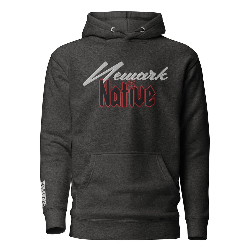 Newark Native Tri Color Embroidered Unisex Hoodie