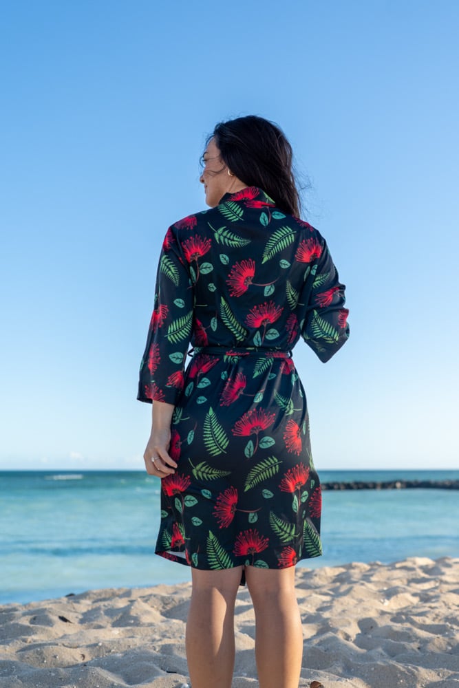 Image of From The Lava Ohia + Fern Satin Robe