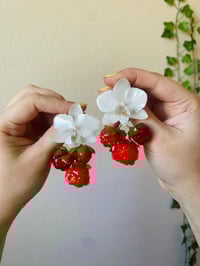 Image 3 of 🍰🍓Rasperries&Cream🍓🍰  Earrings 