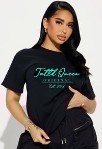 TATTD QUEEN ORIGINAL Tee!! Black&Teal 🩵