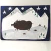 Wild boar with humbugs -original artwork