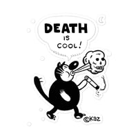Image 1 of Kaz DEATH IS COOL Sticker