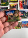 Tiny painting— neighborhood sunset