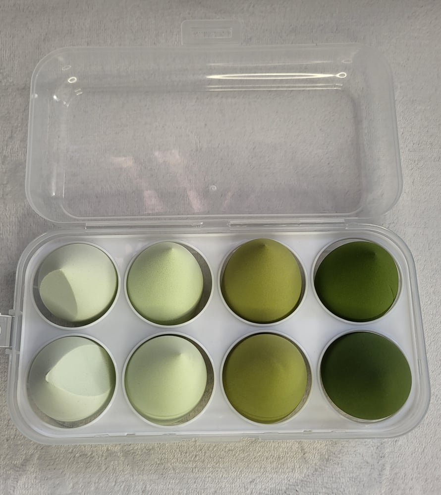 Image of [MishiSo] 8 pcs ﻿Cosmetic Sponge Set Beauty Blender 