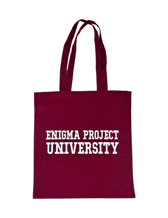 Image of Enigma Project University Tote Bags.
