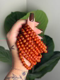 Image 1 of RED JASPER BEADED BRACELETS 6MM