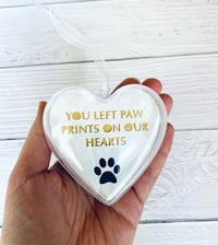 Image 2 of Personalised Pet Heart Memory Keepsake - Custom Pet Loss Remembrance Gift