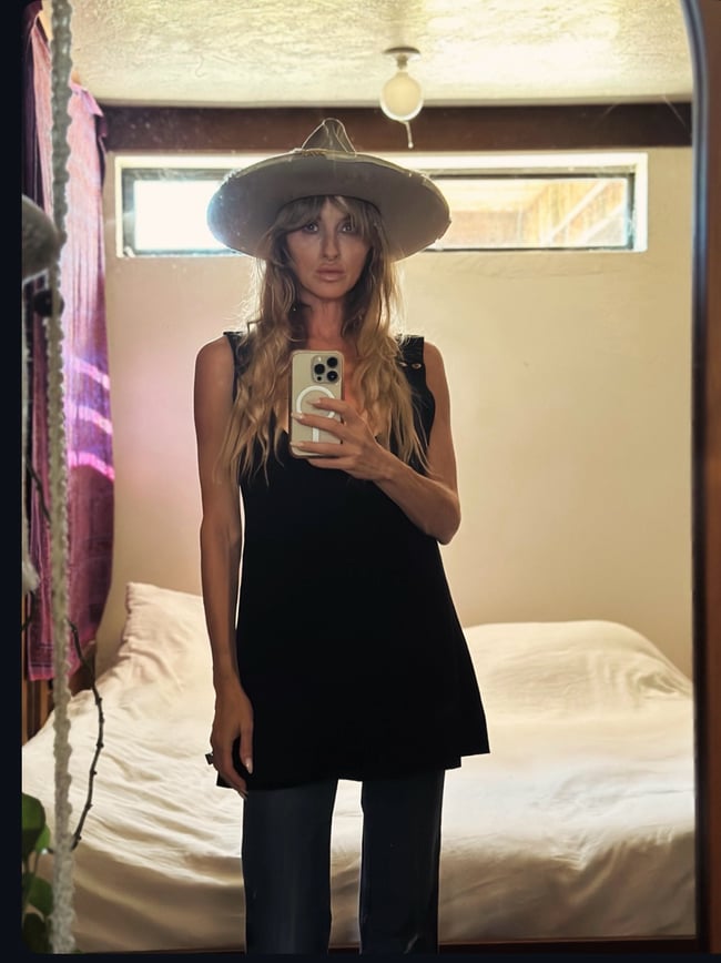 late 60s suede leather mini dress