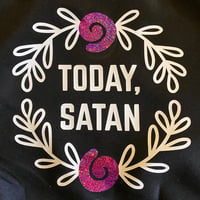 Image 1 of Today Satan Floral Polyester Lightweight Tote Bag