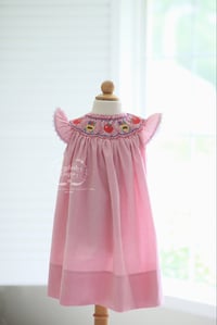 Image 5 of Hand Smocked Apples + Crayons Bishop