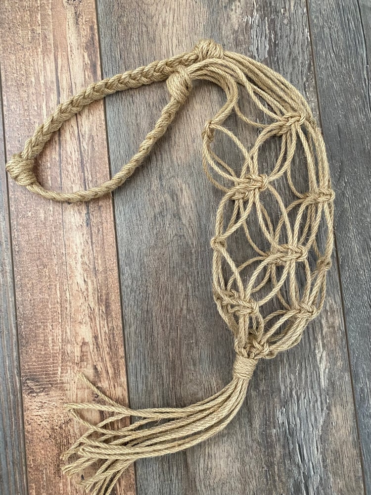 Image of Jute wine tote