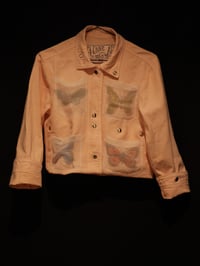 Image 2 of (XS) Butterfly Net Snap Crop Jacket