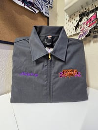 Image 2 of The "Raybon" logo pinstripe Dickies work shirt
