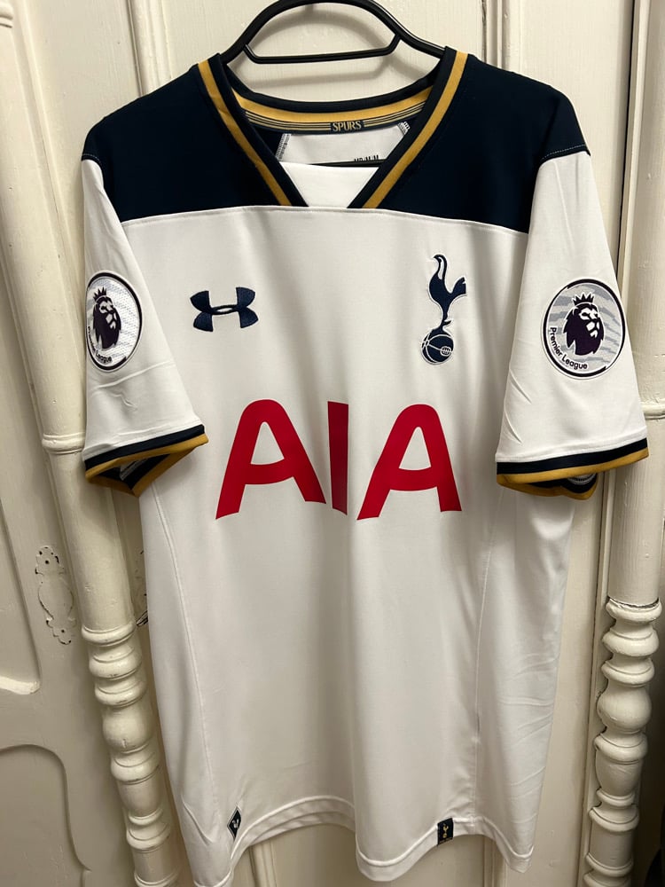 Image of Tottenham Hotspur “DELE 20” 2016/17 Home Shirt + PL patches (M) 