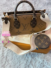 Image 1 of Double Brown LV Purse 