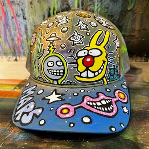 Hand painted hat 416