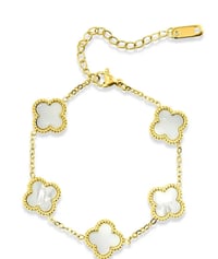 Image 2 of Clover Bracelet – Stainless Steel