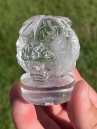 Image 22 of Clear Quartz Crystal Tiger Carving #1794