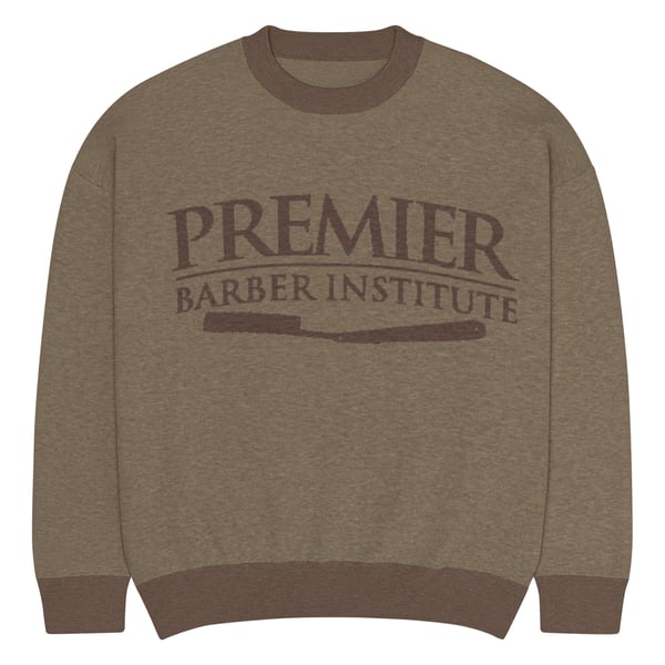 Image of Relaxed Fit Knitted Crew Neck Sweater