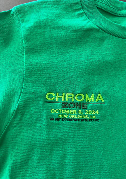 Image of Green CHROMA  ZONE tee