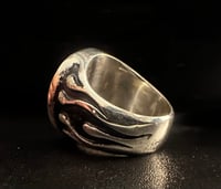 Image 4 of OLD SCHOOL BRO HEAD WITH FLAMES RING