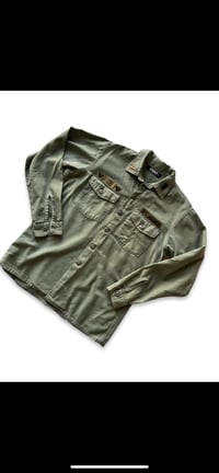 Image 2 of VINTAGE ARMY SHIRT JACKET WAYLON