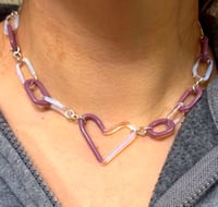 Image 3 of 17" Moonstone x Mauvelous + Sterling Silver Chain Necklace