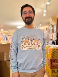 Image 2 of Smooching Reindeer Crewneck