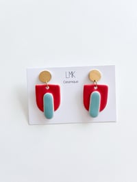 Paire de boucles d'oreilles céramique MÉLAN C