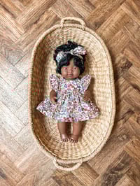 Image 1 of Bonnie dolls dress & bow ( miniland & dinkums)
