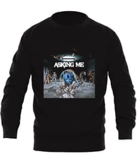 Black “Asking Me” Crew Neck