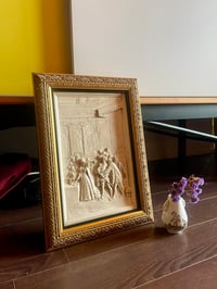 Image 2 of British Plaster Relief depicting Historical Scene