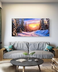 Image 3 of <h2>The Afterglow </h2> <br />Original Artwork <br />20 x 40 <br />Oil on Canvas