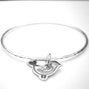 Folklore Silver Bird Bangle