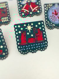 Image 6 of Christmas  Papel Picado Metal Diecut 