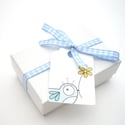 Silver Dandelion Wish Cufflinks Shiny Finish