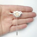 Image of Silver and Gold Bird Flower Brooch