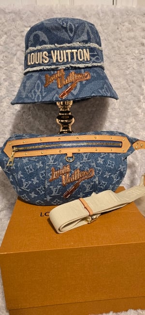 Image of Denim Bum bag &  bucket hat  bundle