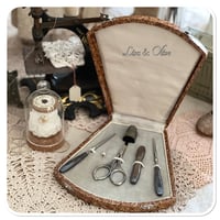 Image 1 of Vintage french sewing kit in a box