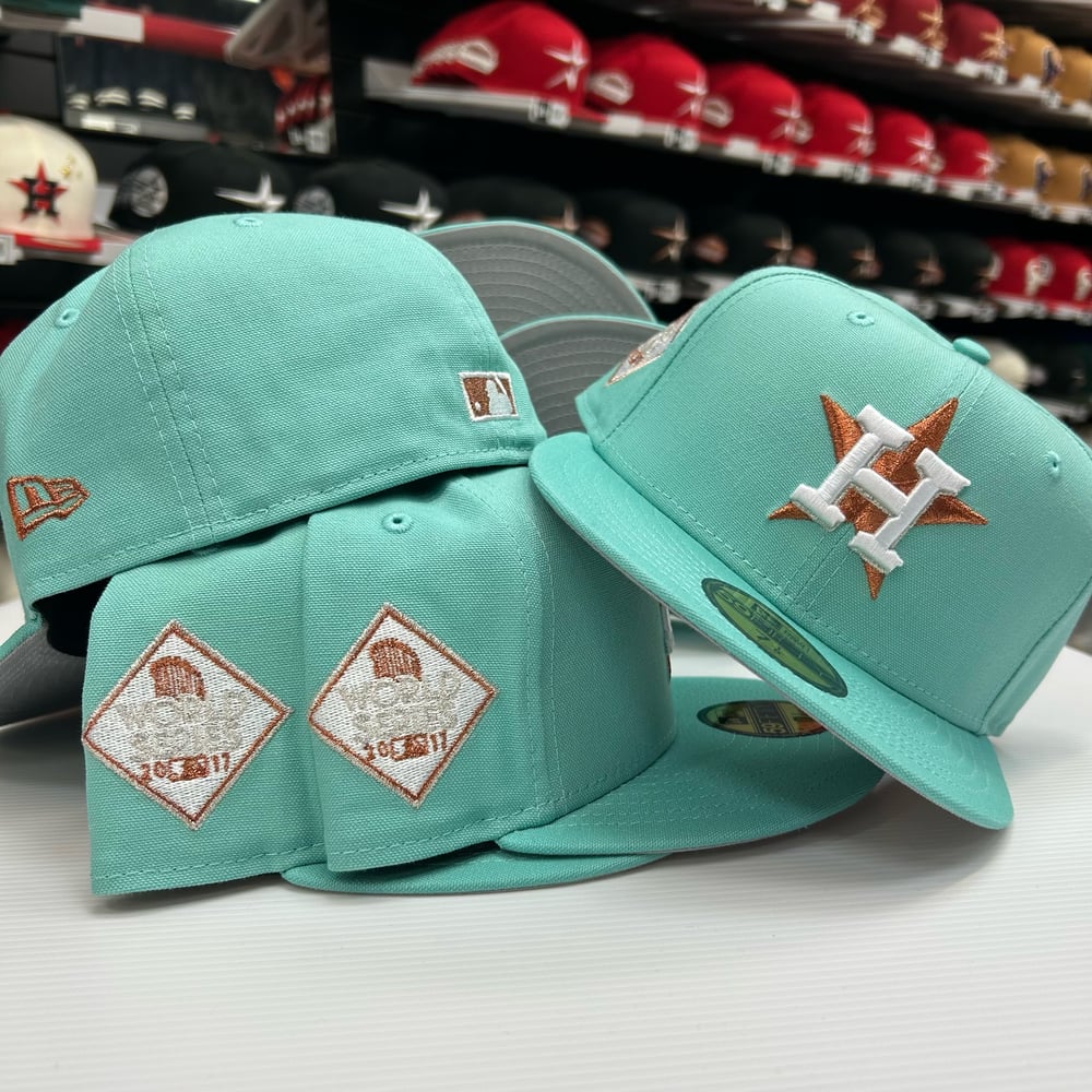 New Era 59Fifty 100% Cotton Green Copper (Aqua)