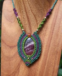 Image 4 of Cobalto Calciteb+ Carnelian Bead